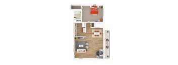 Maple One Bedroom Apartment