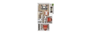 Redwood Two Bedroom Apartment