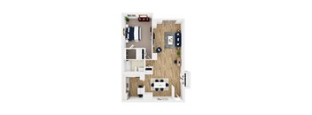 Pollock One Bedroom Apartment