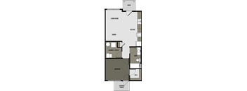 Floor Plan 1 (1 Bed, 1 Bath)