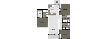 Floor Plan 3 (3 Bed, 2 Bath)