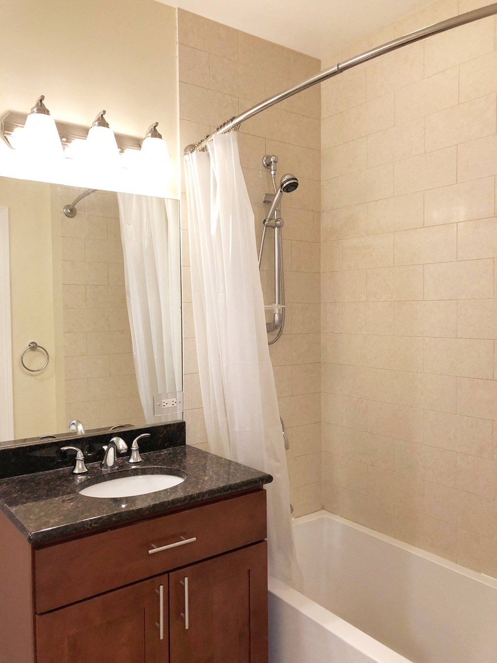 a bathroom with a sink and a bathtub