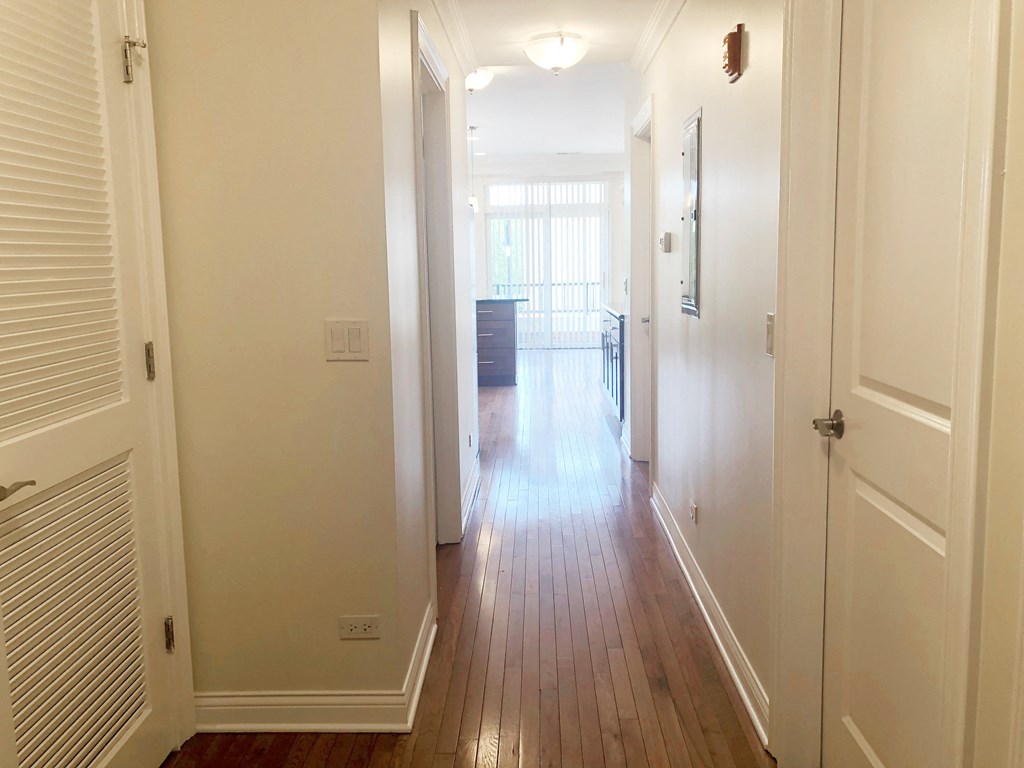a look down the hallway from the front door