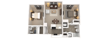 2 bed 2 bath at The Dorchester & Manor Apartments, Pineville