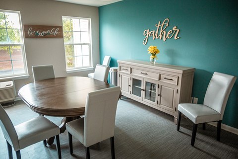 Gathering Area at The Dorchester & Manor, Pineville, NC, 28134