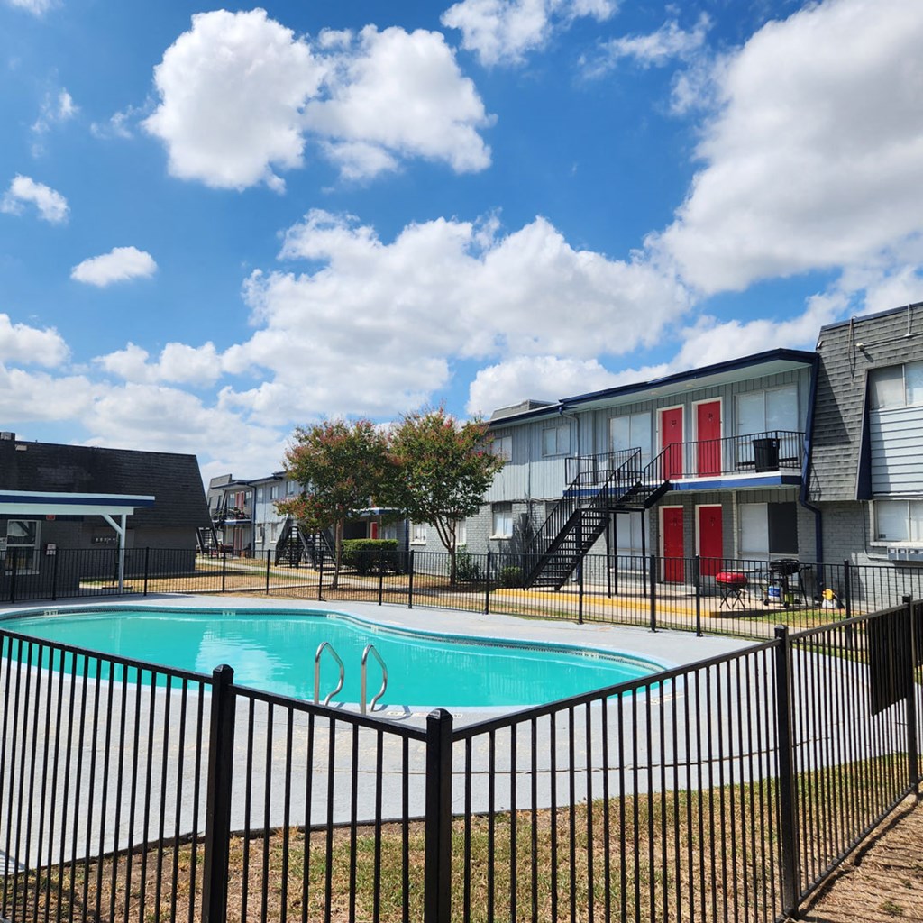 our apartments offer a swimming pool in front of our buildings