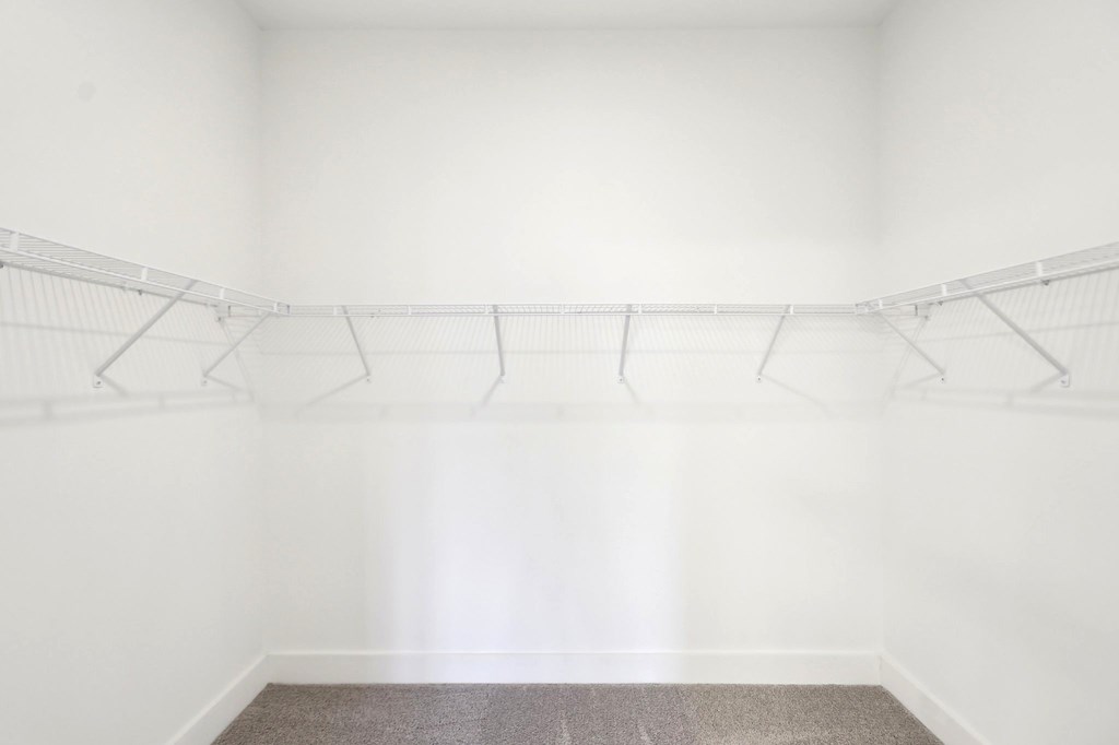 Extremely spacious walk-in closet.