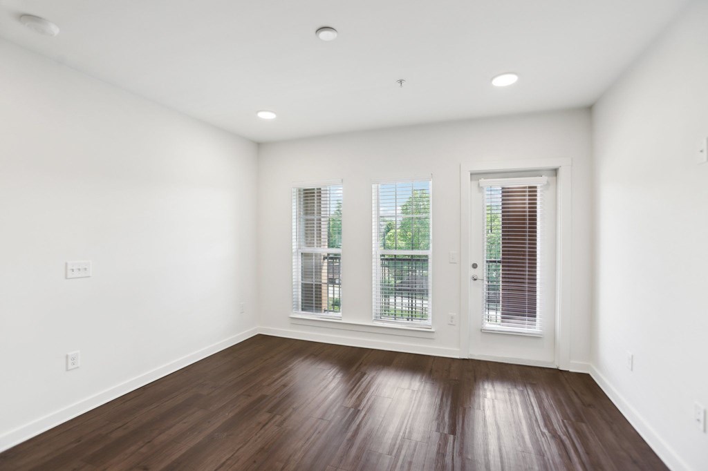 Living room with two windows
