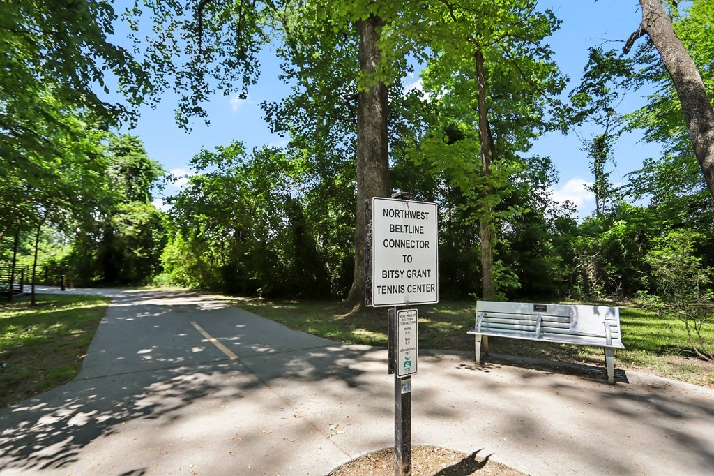 Northwest Beltline Connector to Bitsy Grant Tennis Center.