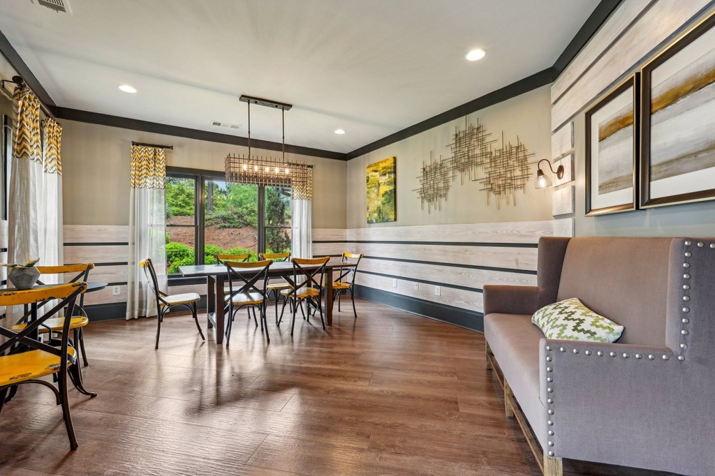 Resident lounge with dining tables