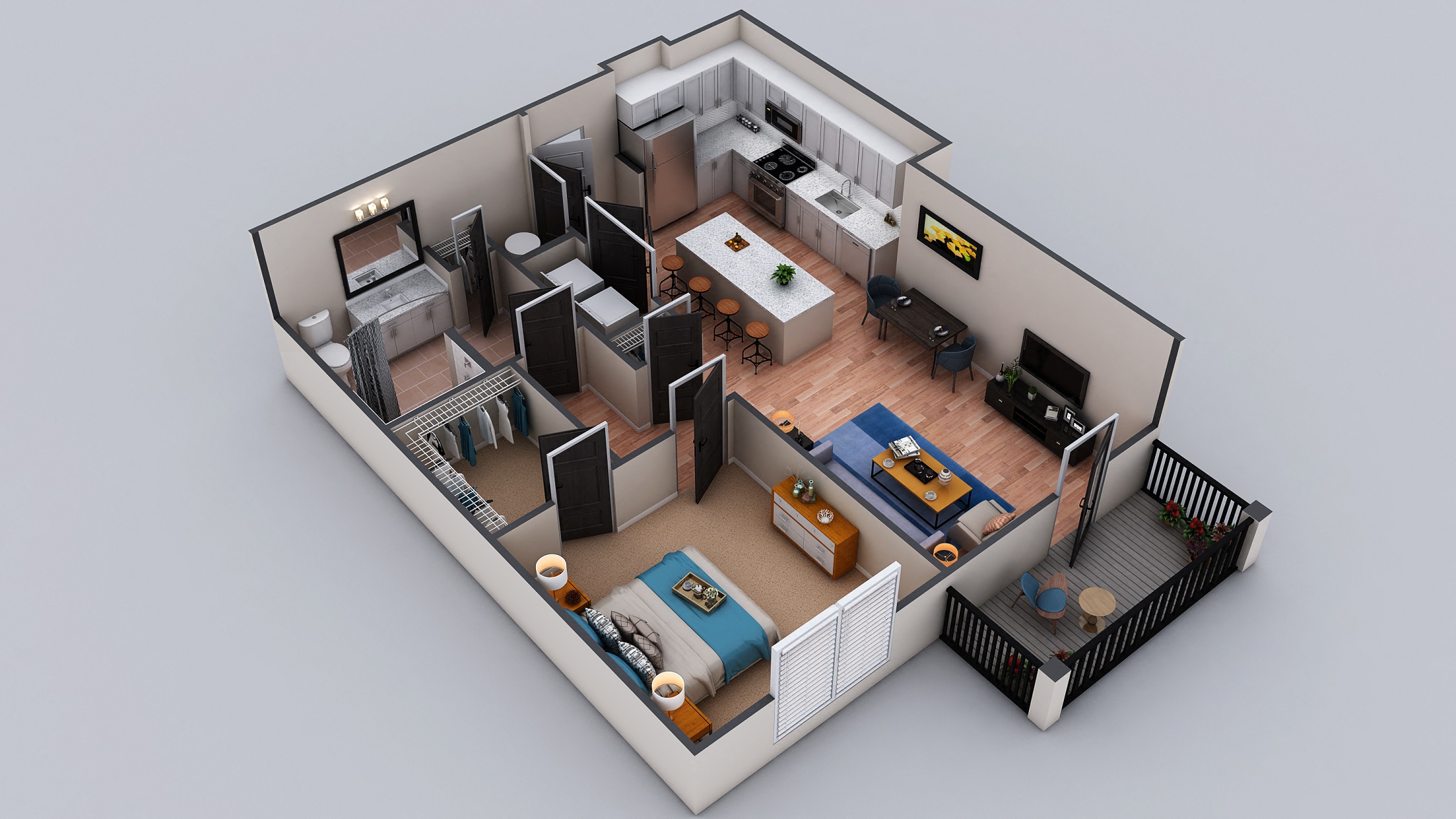 The Delano Floorplan, at The Kirkwood, Georgia, 30317