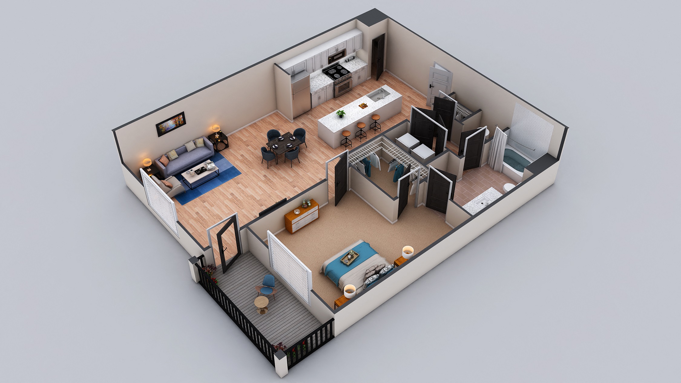The Wisteria Floorplan, at The Kirkwood, Atlanta, GA 30317