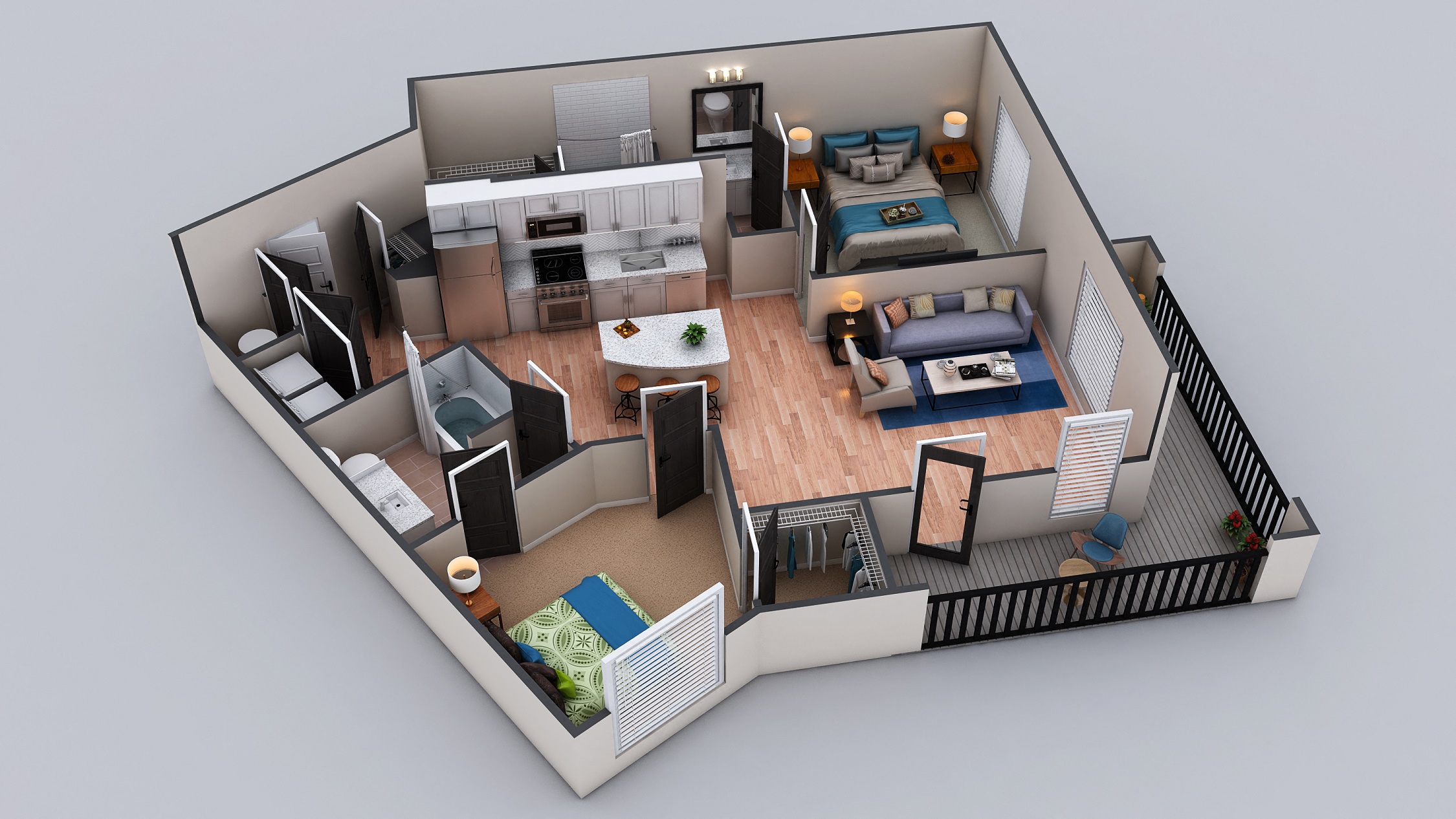 The Bixby Floorplan, at The Kirkwood, 71 Howard Street SE, GA