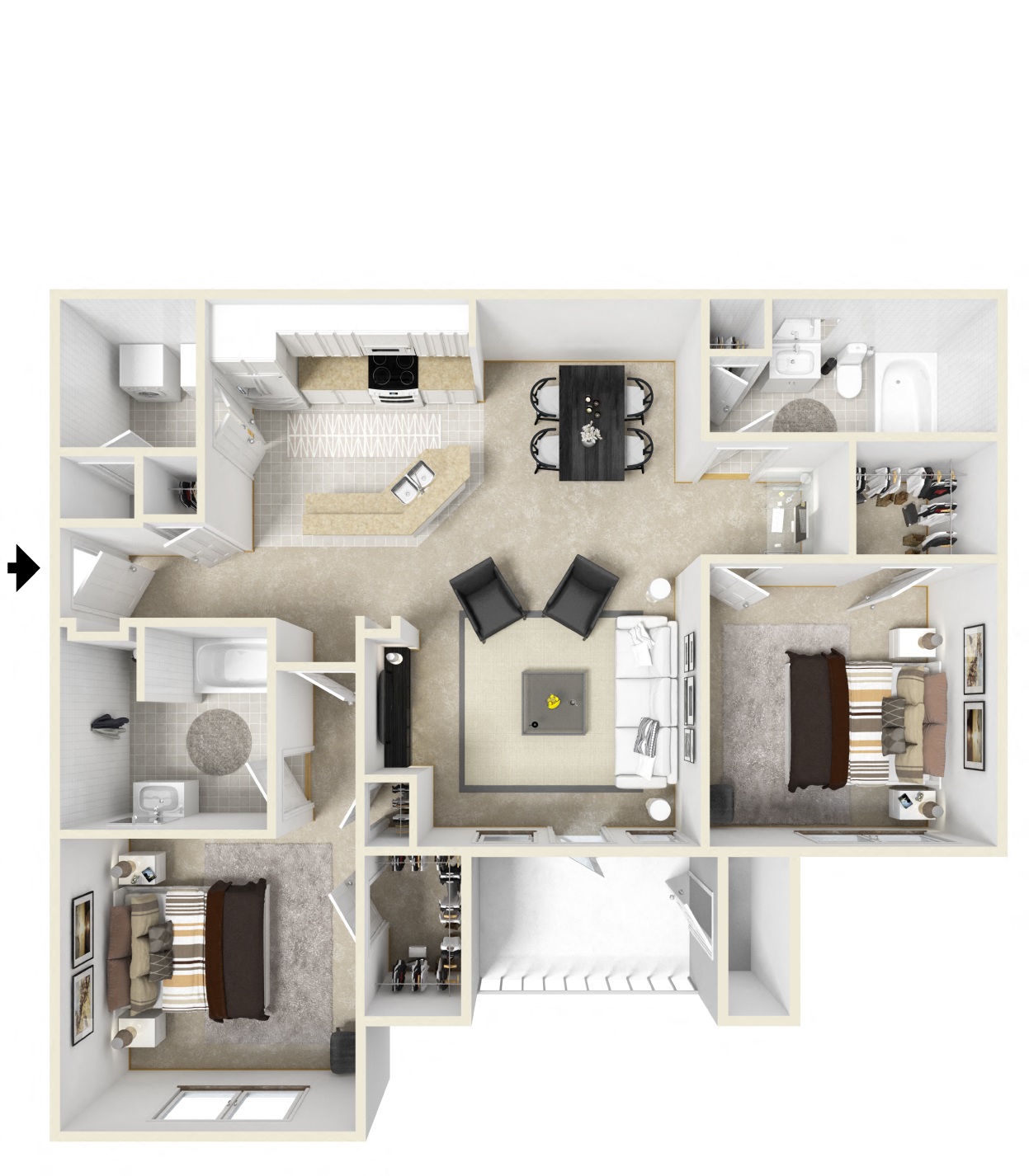 Stillwood Farms Apartments | Berkley Floorplan