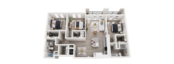 The Douglas Floorplan | Heron Mill Apartments