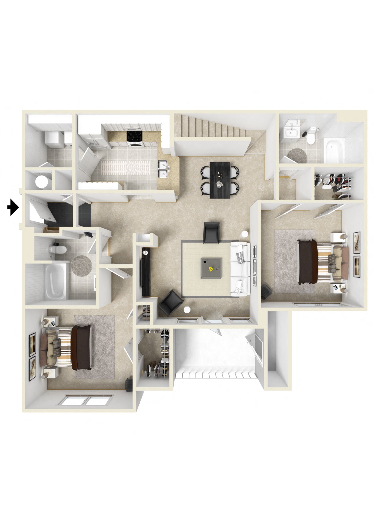 Wesley Kensington Apartments | Loft Floorplan