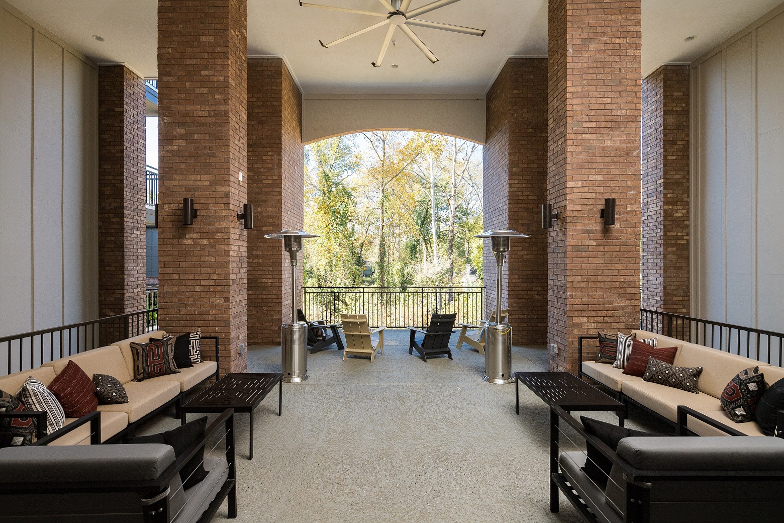 Outdoor Social Lounge with Flat Screen TVs, at The Kirkwood, Atlanta, Georgia