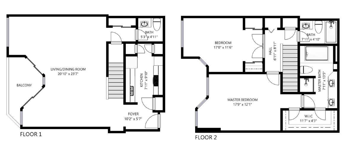 Wesley Townsend Apartments | Penthouse Floorplan