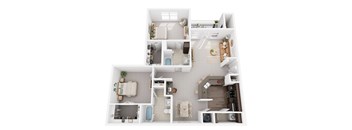 3D floor plan Belmont