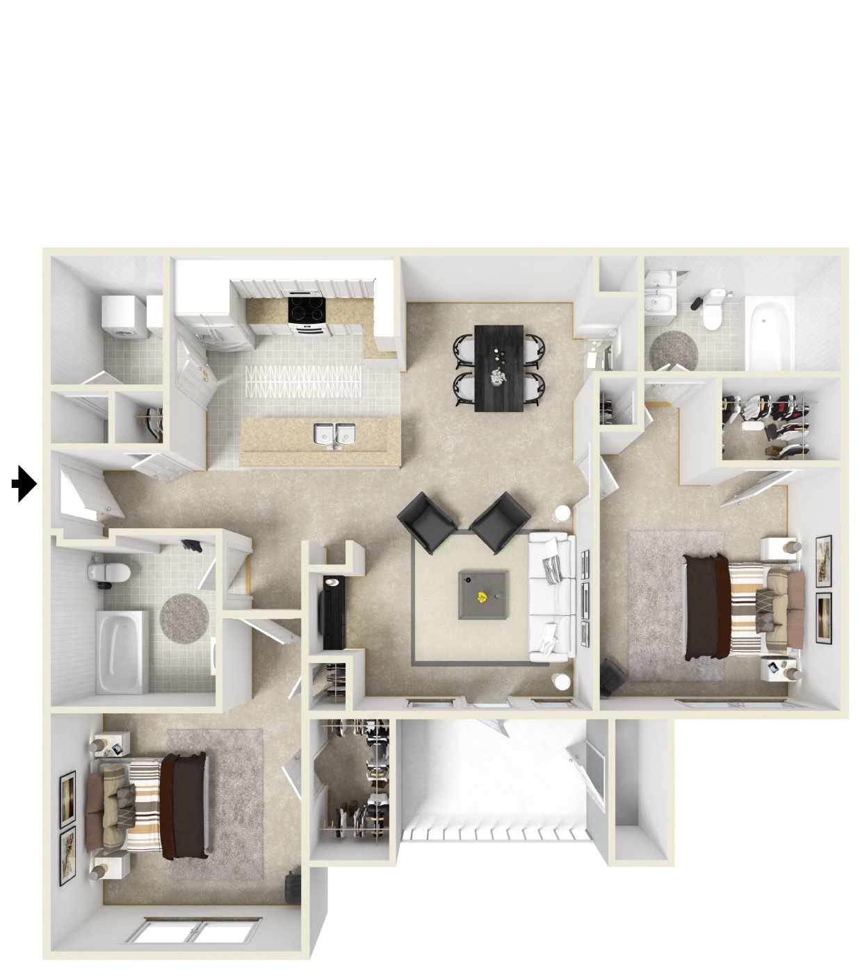 Stillwood Farms Apartments | Saratoga Floorplan