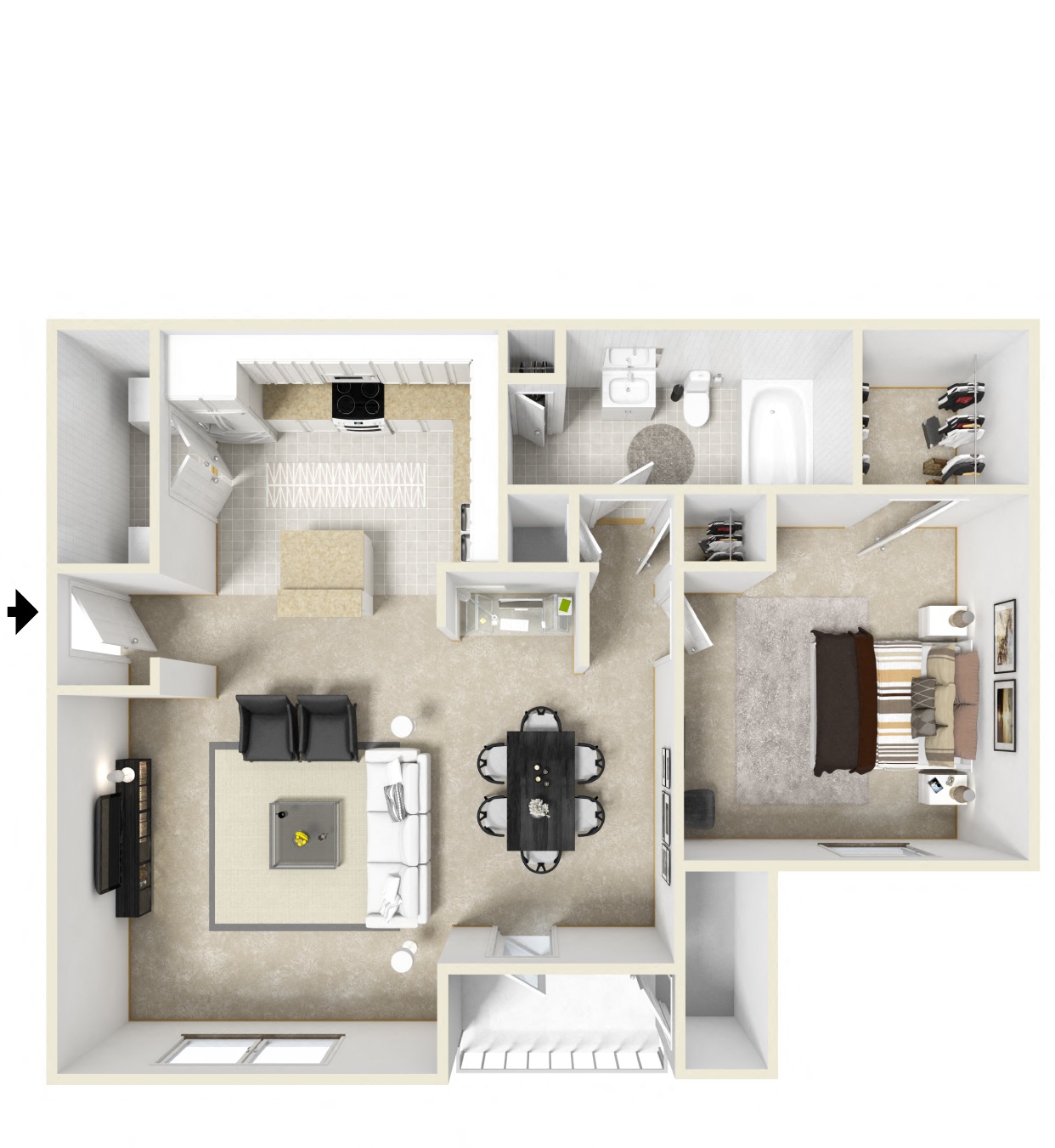 Stillwood Farms Apartments | Kirby Floorplan
