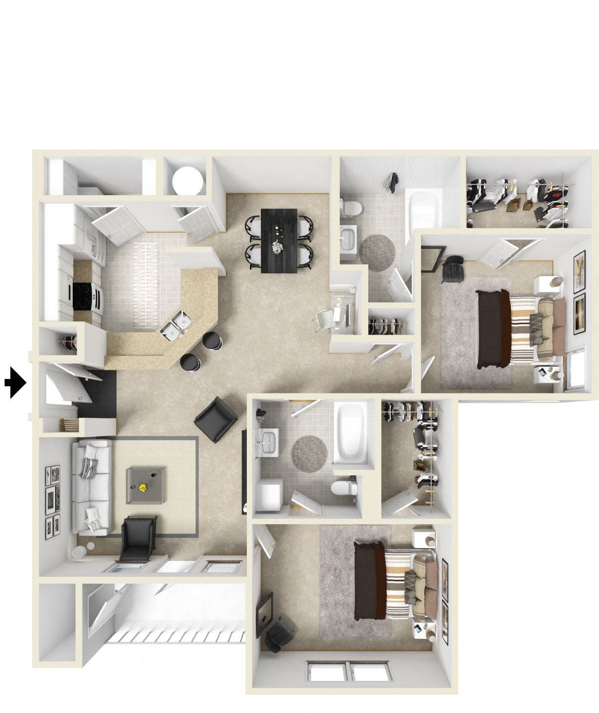 Stillwood Farms Apartments | Belmont Floorplan