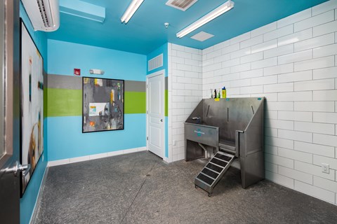 At The Kirkwood Apartments there is a Pet washing station