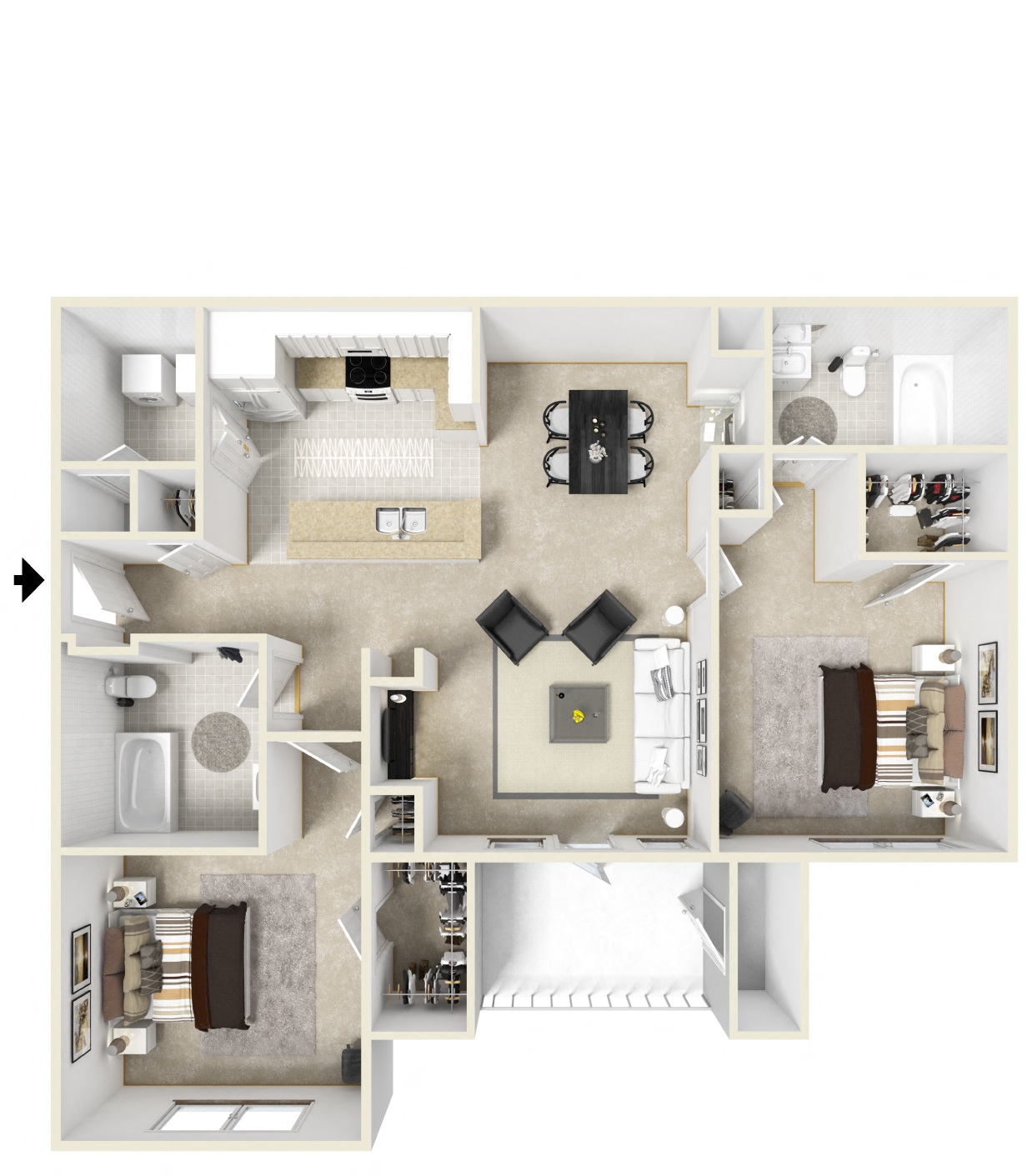 Stillwood Farms Apartments | Thronberry Floorplan