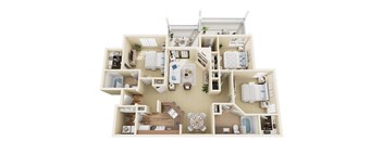 3D floor plan of the andrew