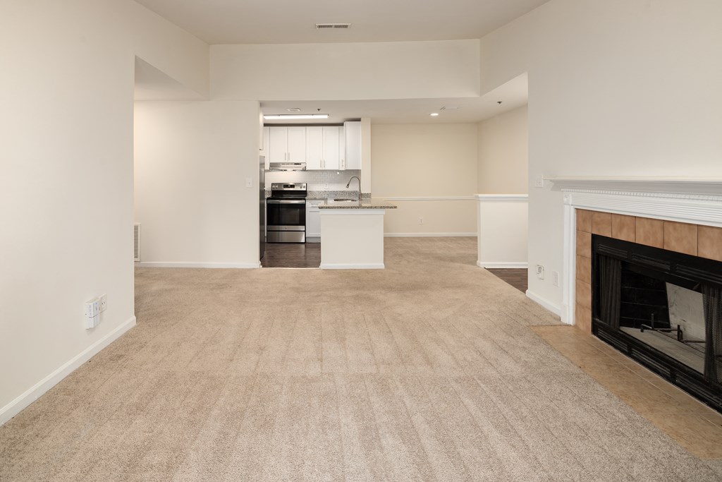 Fireplace in Select Units