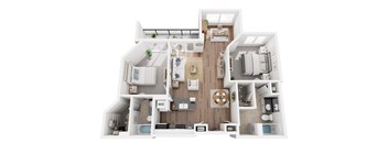 3D floor plan the tuxedo