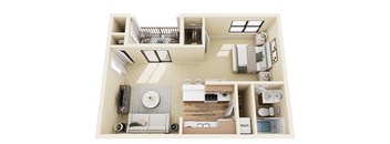 3D Floor plan of the Salem