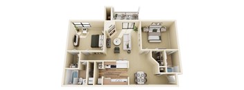 3D floor plan of the timberline