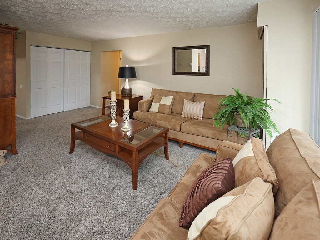 Model Living Room at Willoughby Hills Towers Apartments, Willoughby Hills, OH 44092