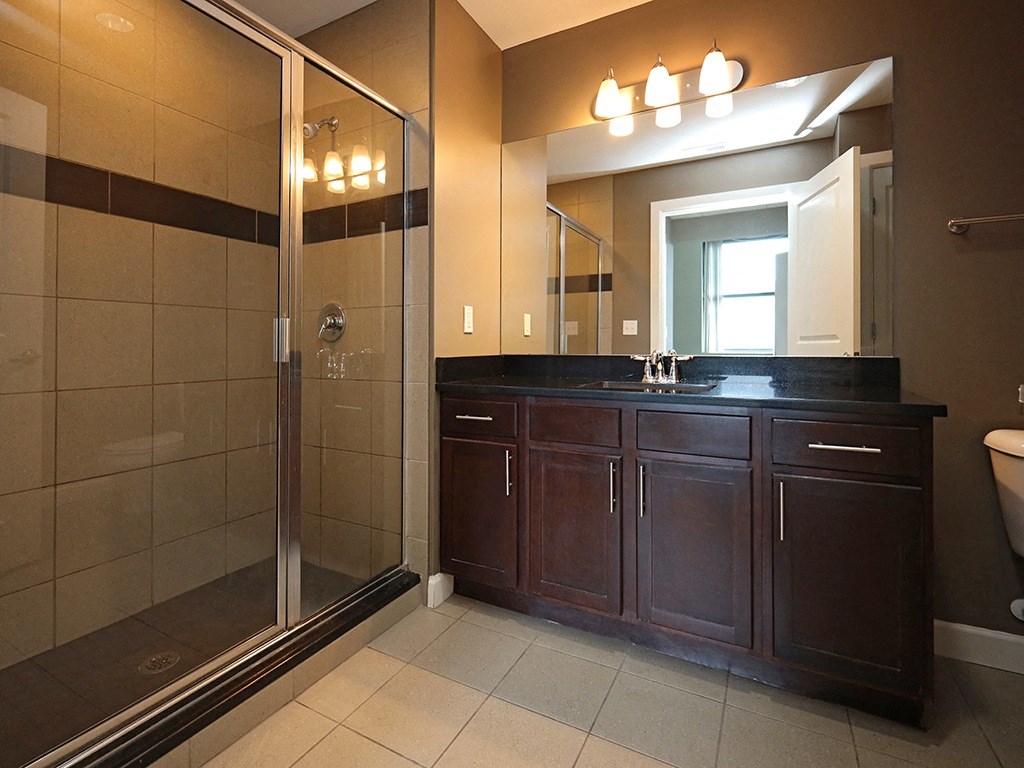 Model Suite at The Residences at Hanna in Cleveland OH - Master Bathroom