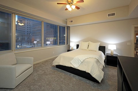 Bedroom at Residences At 1717, Cleveland, OH, 44114