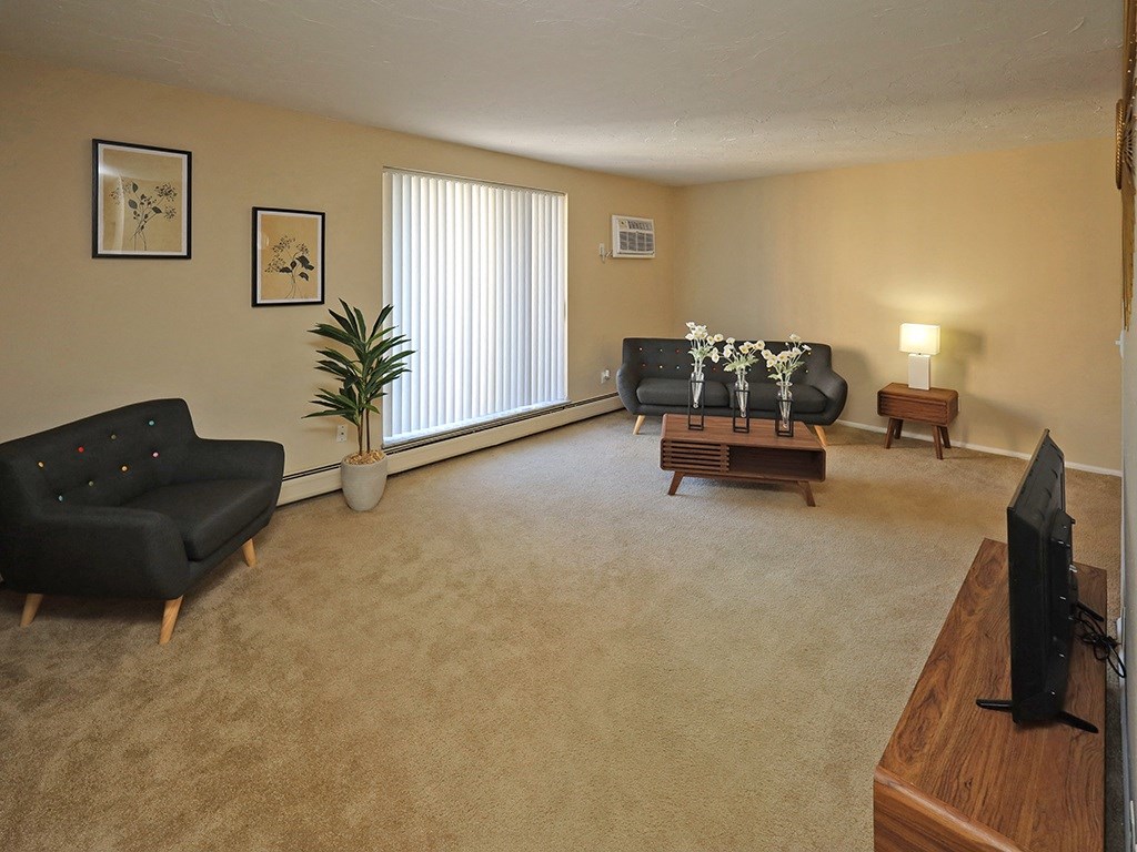 Model Suite Living Room at Westbrook Village Apartments, Brooklyn OH 44144
