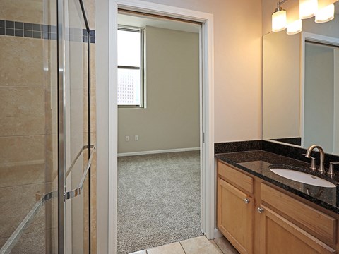 Model Suite at The Residences at 668 - Master Bathroom
