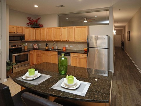 Model Suite at The Residences at 668 - Kitchen