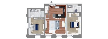 B2 Floor Plan at The Terminal Tower Residences Apartments, Cleveland