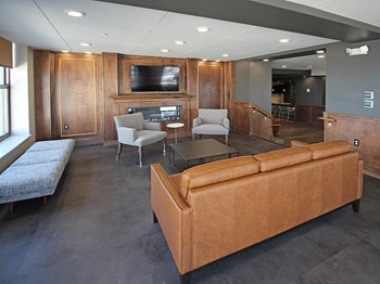 Fireplace Area at The Terminal Tower Residences, Cleveland, Ohio - Photo Gallery 34