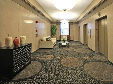 Elevator Lobby  at The Residences At Hanna Apartments, Ohio