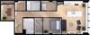 Suite Style J1 - 3D Floor Plan Suite Style J1 - 3D Floor Plan at Residences at 55, Ohio, 44113
