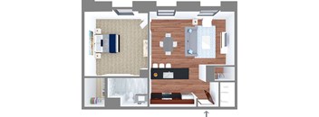Suite Style L1 at The Terminal Tower Residences Apartments, Cleveland, 44113