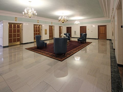 Residences lobby at Residences at Leader, Cleveland