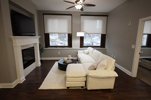 Living Room at Residences at Leader, Cleveland, OH, 44114