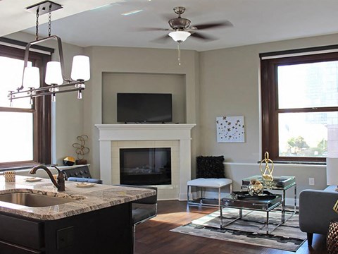 Hard Surface Flooring in All Suites at Residences at Leader, Cleveland, OH