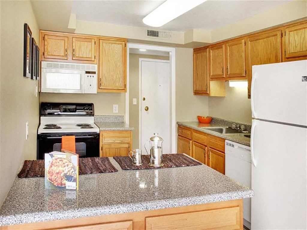 Model Kitchen at Oliver House Apartments in Shaker Heights, OH