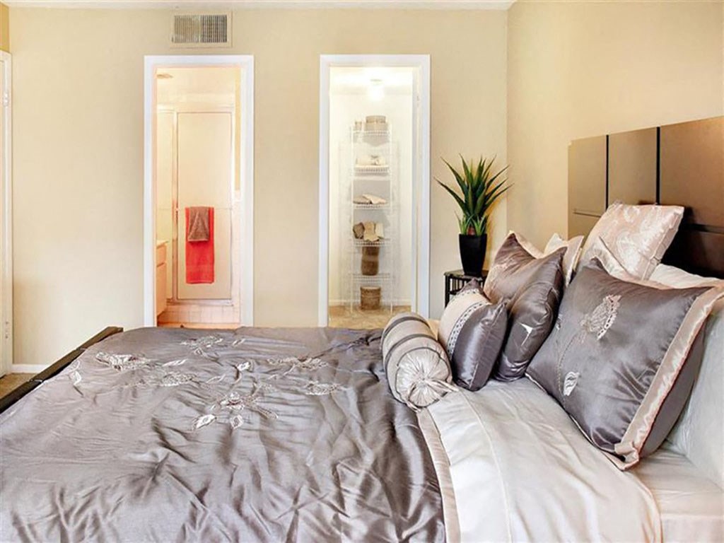 Model Bedroom at Oliver House Apartments in Shaker Heights, OH