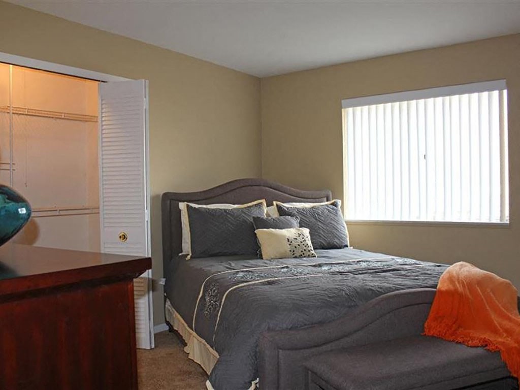 Model Bedroom at Oliver House Apartments in Shaker Heights, OH